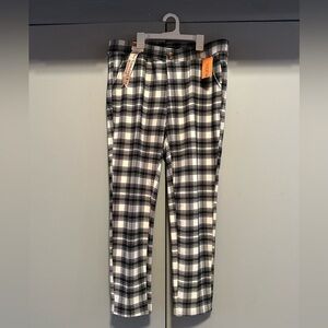 ❤️R.Sofia - Women’s Black & White Women’s Plaid Pants (Size XL)